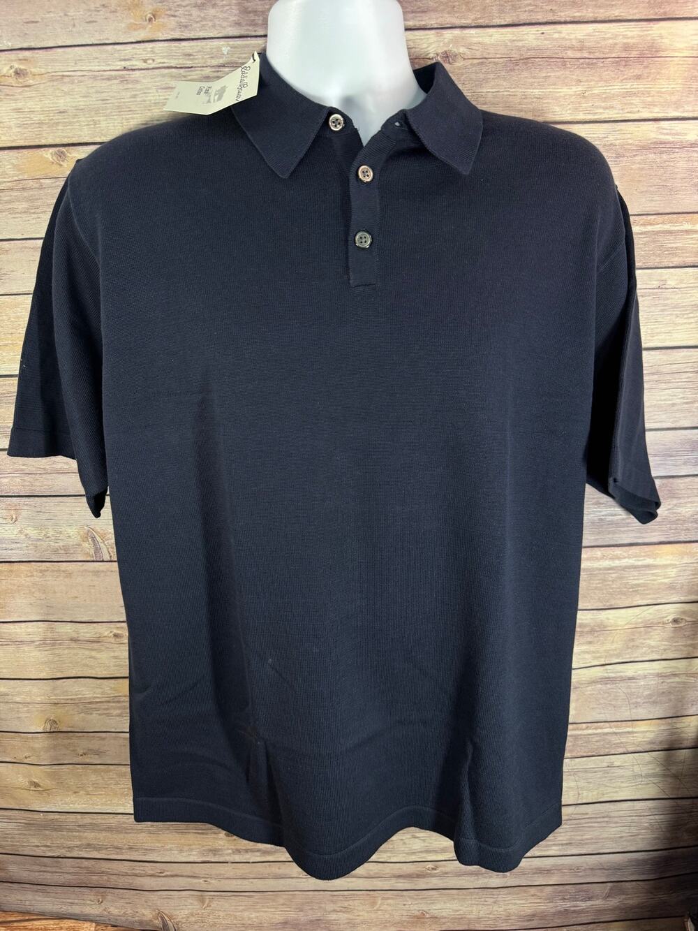 Eddie Bauer Blue Pima Cotton Polo Shirt Medium NWT